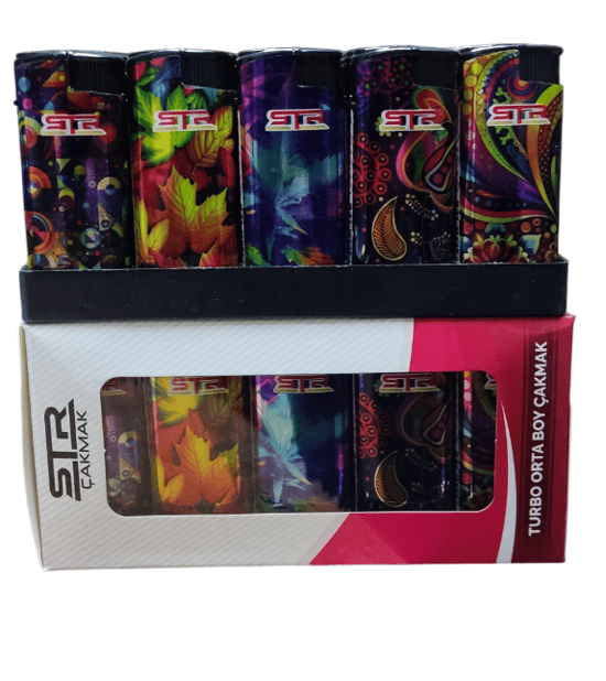 Str Dolumlu Izgaralı Jet Çakmak (Yaprak)