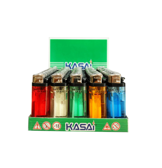 Kasai Taşlı Çakmak Dolumlu Şeffaf 50'Li