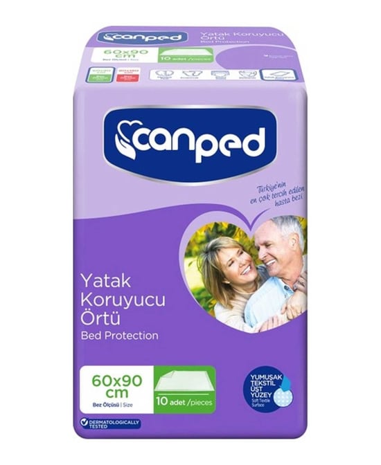 Canped Yatak Koruyucu Örtü 60x90 cm 10'lu Paket
