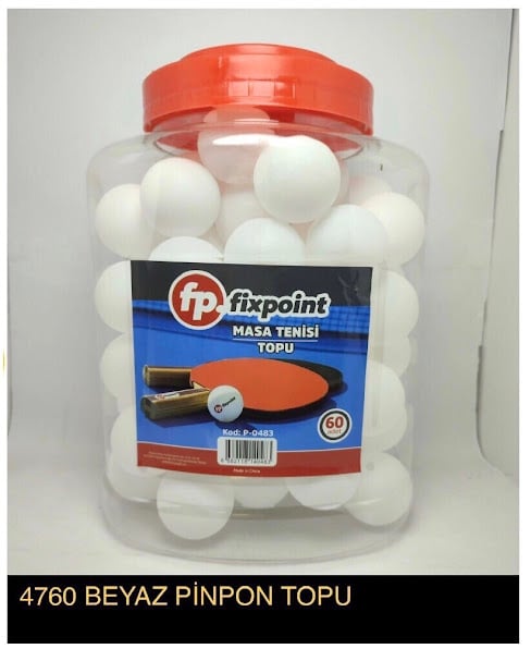 Fixpoint Beyaz Masa Tenisi Topu Pinpon