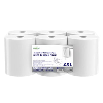 Rulopak İçten Çekmeli Kağıt Havlu 2XL 175M 6'Lı Paket