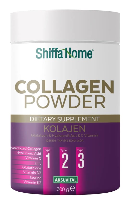 Shiffa Home Kolajen, Glutatyon & Hyaluronik Asit & C Vitamini İçeren Takviye Edici Gıda