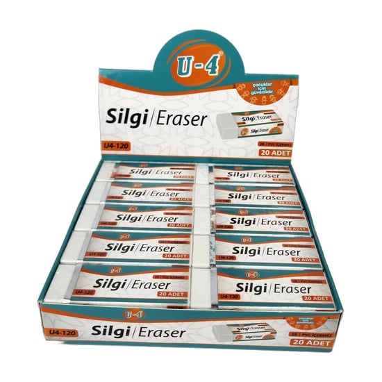 U-4 2B Beyaz Silgi 20'li