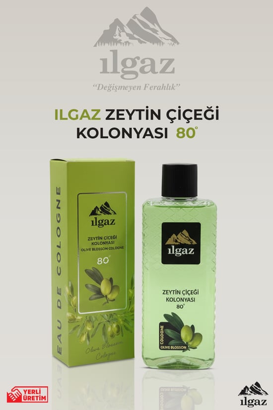 Ilgaz Zeytin Çiçeği Kolonyası 80 Derece 400 Ml | Elegance Series