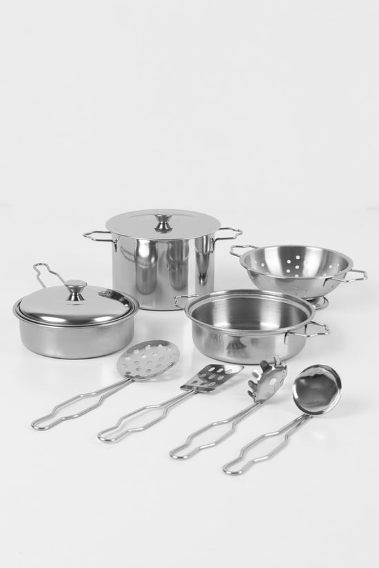 Vardem 11 Parça Çelik Tencere Tava Seti, Çocuk ÇelikTencere Tava Seti 3815-6