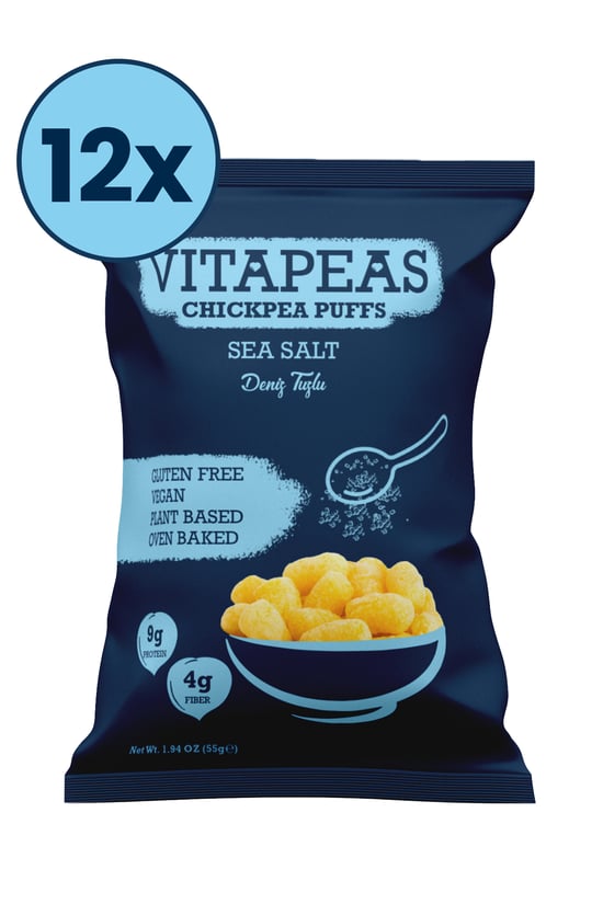 Vitapeas Deniz Tuzlu Nohut Cipsi 55 g x 12