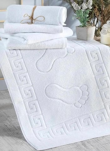 Shal Home %100 Pamuk 4'lü 50 x 70 Ayak İzli Paspas