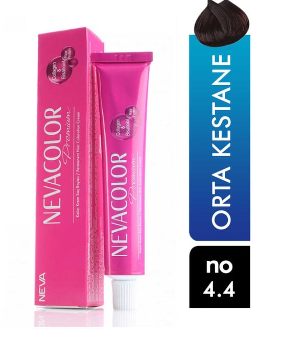 Nevacolor Premium Tüp Saç Boyası Orta Kestane 4.4 50 ml