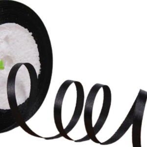 P Parla Saten Kurdele 2 cm 10 Metre Siyah