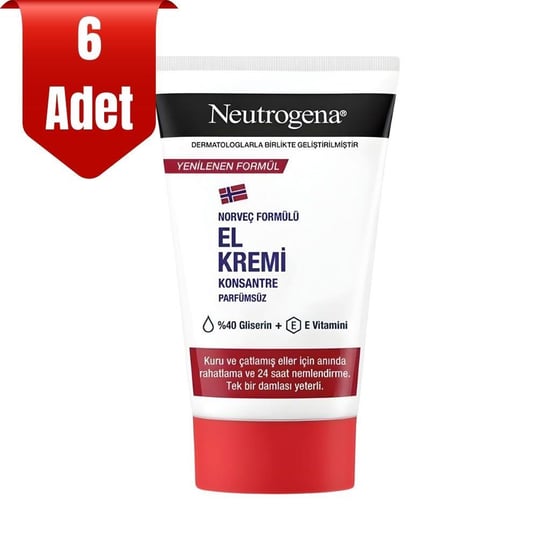 Neutrogena El Kremi Konsantre Parfümsüz 50 Ml X 6 Adet