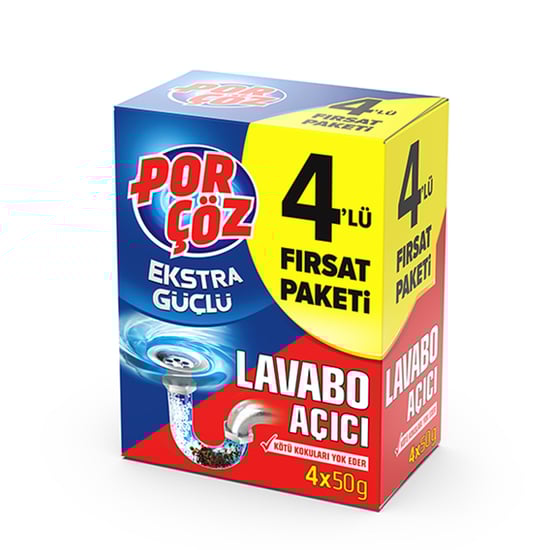 Porçöz Lavabo Açıcı 4x50gr