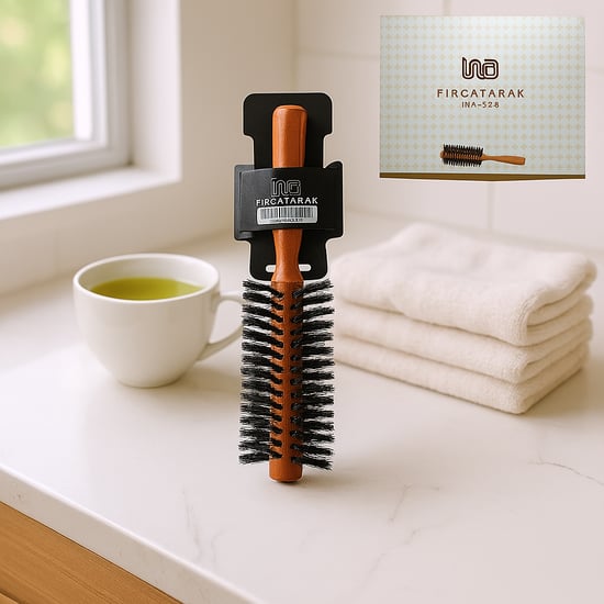 İma Akşap Saplı Kıl Fırça Tarak