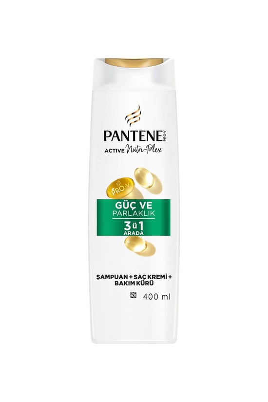 Pantene Şampuan 400 ml 3 in 1 Güç ve Parlaklık