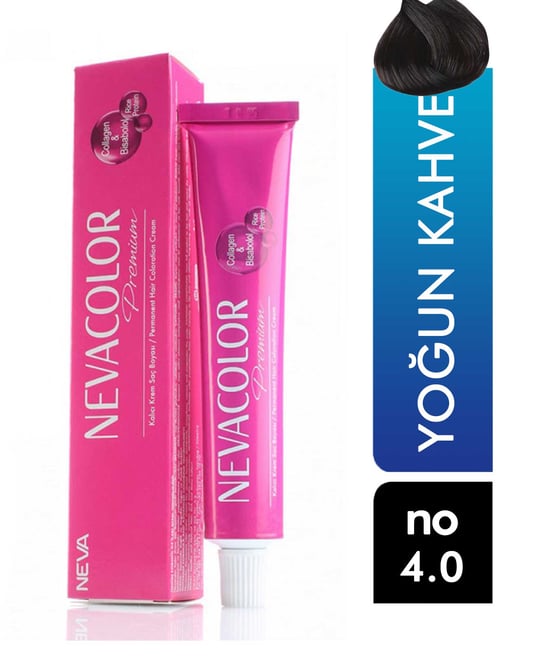 Nevacolor Premium Tüp Saç Boyası Yoğun Kahve 4.0 50 ml