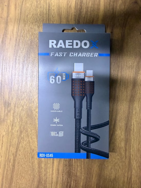 Raedox Fast 60w Hasır Type-C Type-C Kablo US45