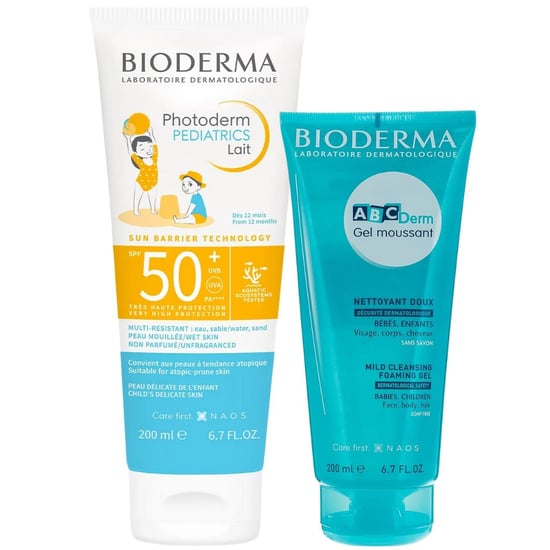 Bioderma Photoderm Çocuk Güneş Kremi Spf 50+ 200 ml + ABC Yüz ve Vücut Temizleme Jeli 200 ml