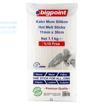 Bigpoint Mum Çubuk Silikon Kalın 11mm x 30cm (1.1 Kilogram)