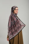 Hürrem Bone Siyah Desenli Şal Kesik Elyaf Pamuksu Etnik Dijital Baskılı 202123_01