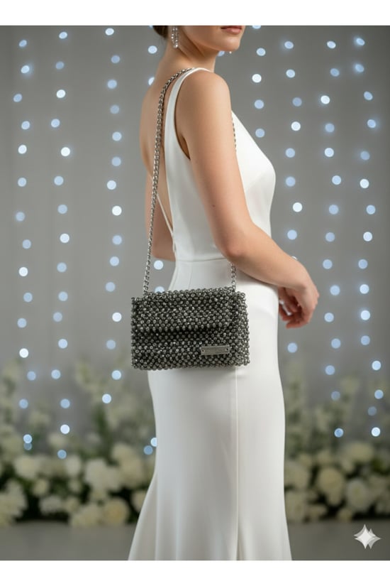 Atelier Emine Shadow Pearl – Özel Üretim Kristal Çanta