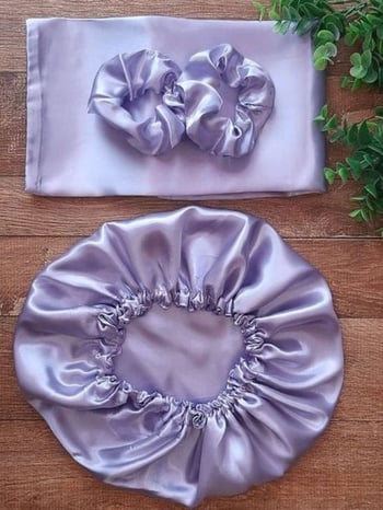 Soi Home Premium İpek Saten Bone + 50×70 Yastık Kılıfı + 2’li Scrunchie Seti