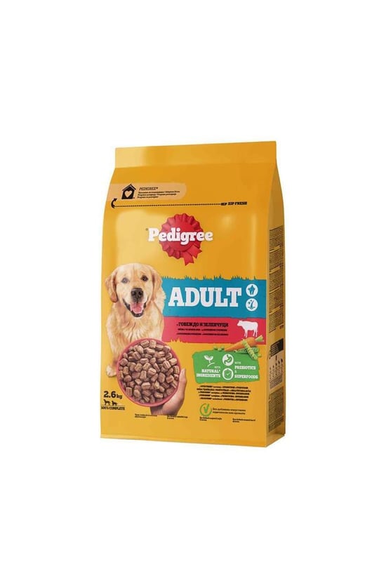 Pedigree Sığır Etli Ve Sebzeli Yetişkin Köpek Mama 2.6 Kg