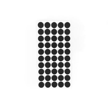 Furndiy Kendinden Yapışkanlı Yuvarlak Kaydırmaz 20 mm Siyah 50 Parça
