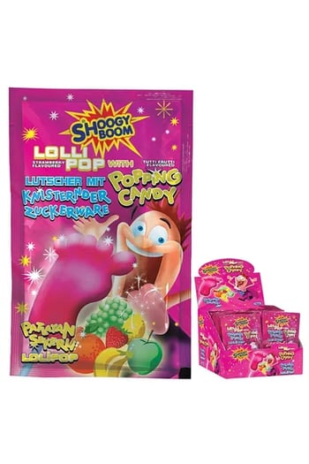 Candy Popios Çilekli Ayaklı Patlayan Şeker 12gr 16'lı