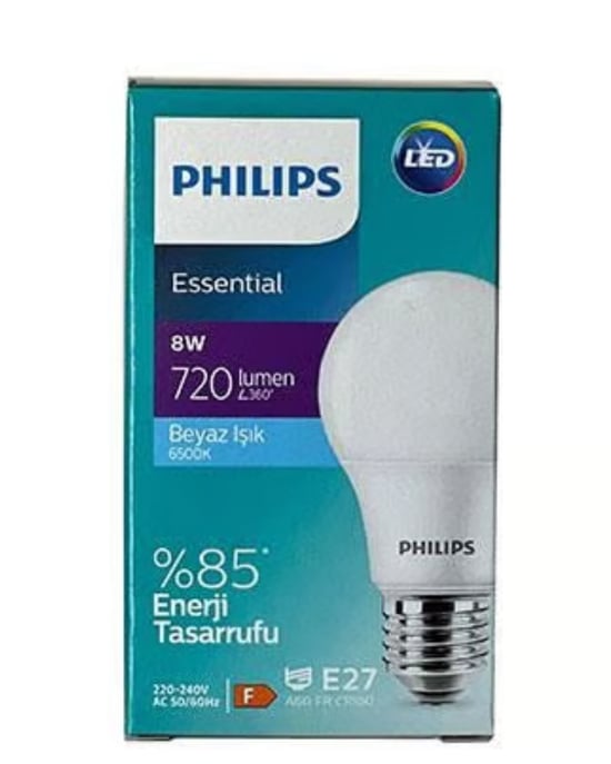 Phılıps Mycare 60w Led Beyaz Işık Ampul E27 6500k