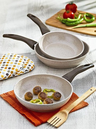 Gülsan Safran 3 Parça Granit Tava Seti