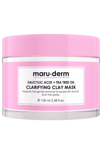 Maru.derm Kil Maskesi - Salisilik Asit + Çay Ağacı Yağı Kil Maskesi 100 ml