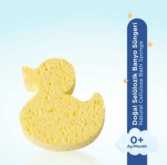 Wee Baby Doğal Selülozik Banyo Süngeri Sarı