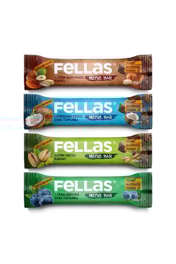 Fellas Meyve Bar Karma Kutu 40g x 12 Adet (4 Çeşit)