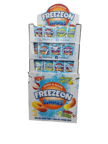 TOYBOX FREEZEON GUMMIES 40 GR 150 ADET DISPLAY STANT (Yeni Ürün)