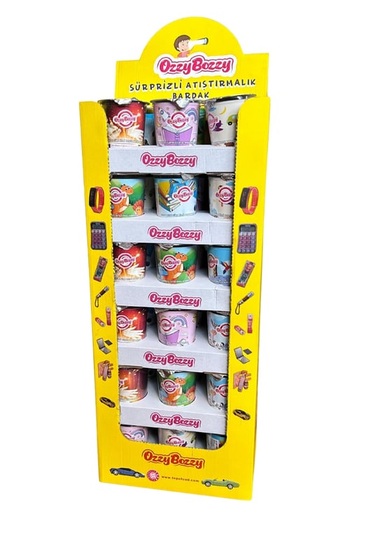 Ozzy Bozzy Sürprizli Atıştırmalık Bardak 36 lı Stand kutu