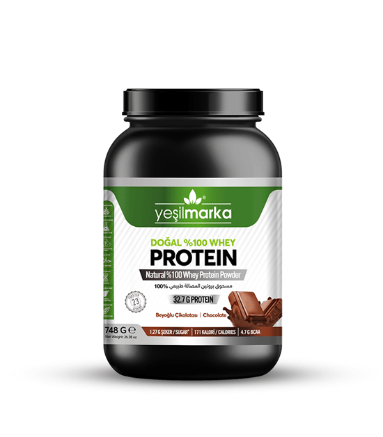 Yeşilmarka Doğal Whey Protein Tozu 748gr Beyoğlu Çikolatası