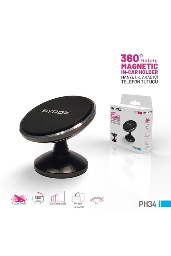 SYROX PH34 ARAÇ TELEFON TUTUCU MIKNATISLI