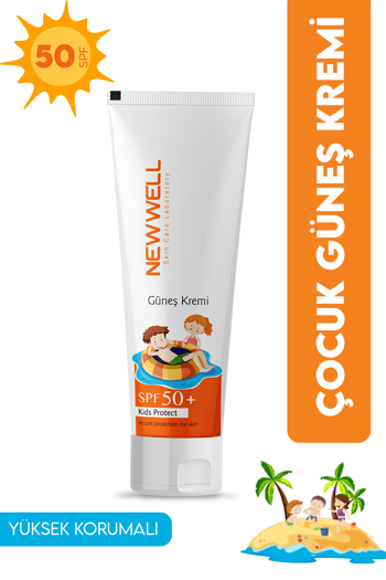 New Well Güneş Koruyucu Çocuk Kremi Spf 50+ 50ml