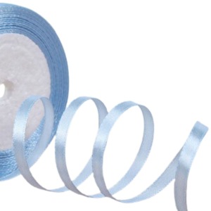 P Parla Saten Kurdele 3 cm 10 Metre Bebe Mavisi