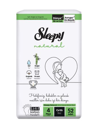 SLEEPY NATURAL BEBEK BEZI NO:4*4PK