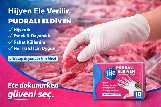 Life Pudralı Eldiven 10'Lu