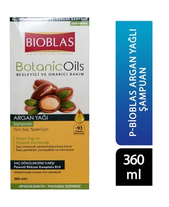 Bioblas Argan Yağlı Saç Şampuanı 360 ml