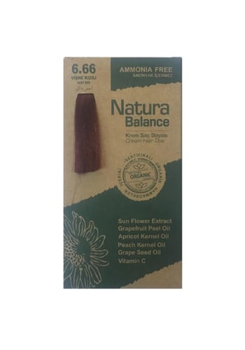 NATURA BALANCE SAÇ BOYASI 6.66 VİŞNE KIZILI