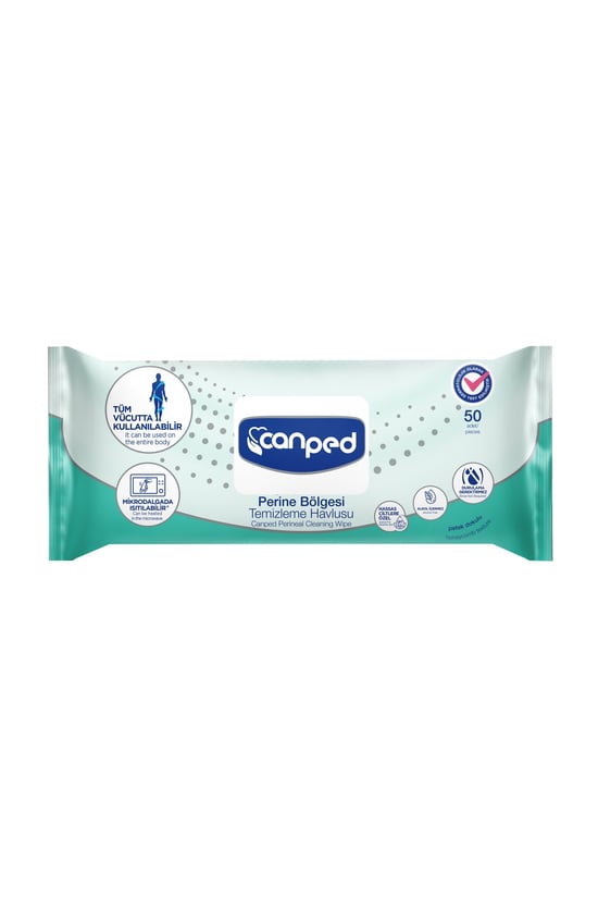 Canped Perine Bölgesi Temizleme Havlusu 50 li
