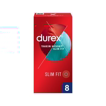 Durex Prezervatif Yakın Hisset Slim Fit 8 Adet