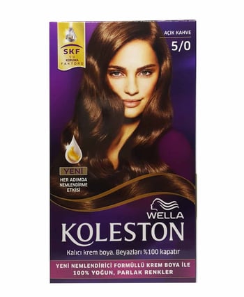 Koleston Kit Saç Boyası acik kahve 5 0