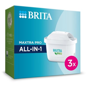 BRITA Maxtra Pro All-In-1 Su Arıtma Filtresi, 3'lü
