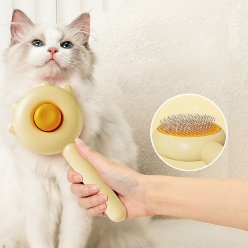 DİYARI FIRSAT Pati Tasarımlı Otomatik Temizlenen Evcil Hayvan Fırçası