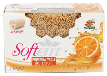 Softem SFT PORTAKAL YAGLI LIFLI SABUN 130G