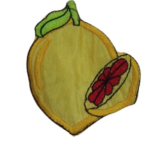 P Parla Aplike Ütü İle Yapışan Limon Desen