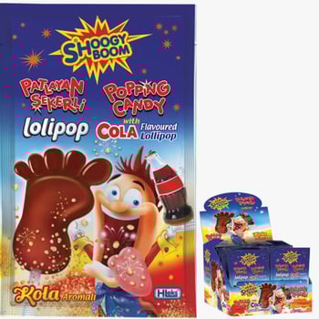 Hleks Kolalı 12 Gr Patlayan Şekerli Ayak Lolipop